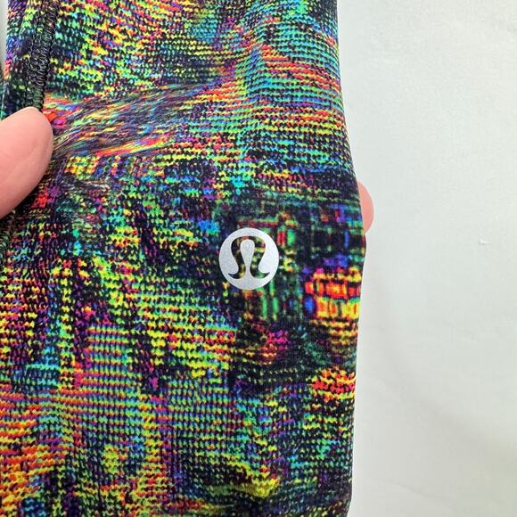 Lululemon Athletica Fast And Free Tight Tapestry Glitch Activewear Gym Size 2 - Picture 9 of 12